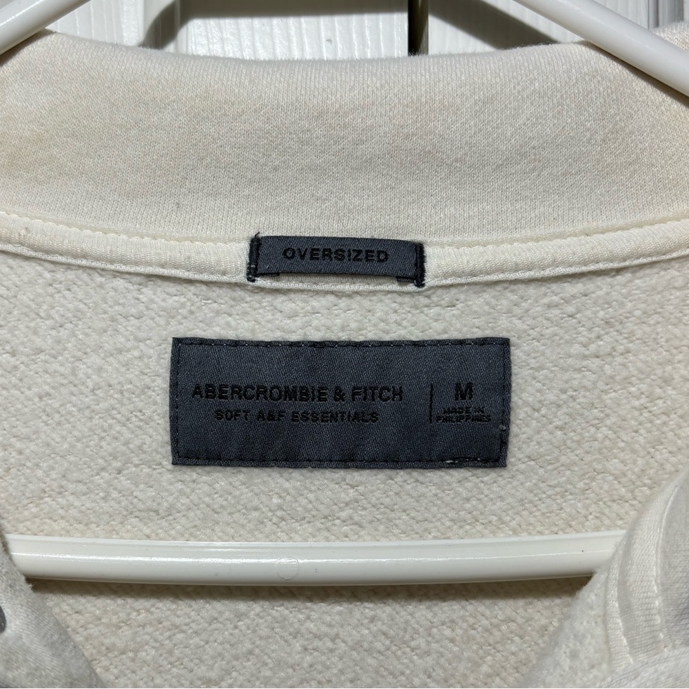 Oversized Abercrombie Button-Up Sweater - image 3